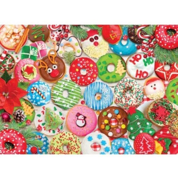 Eurographics Christmas Donut Party 1000 pc Jigsaw Puzzle - Picture 2 of 5